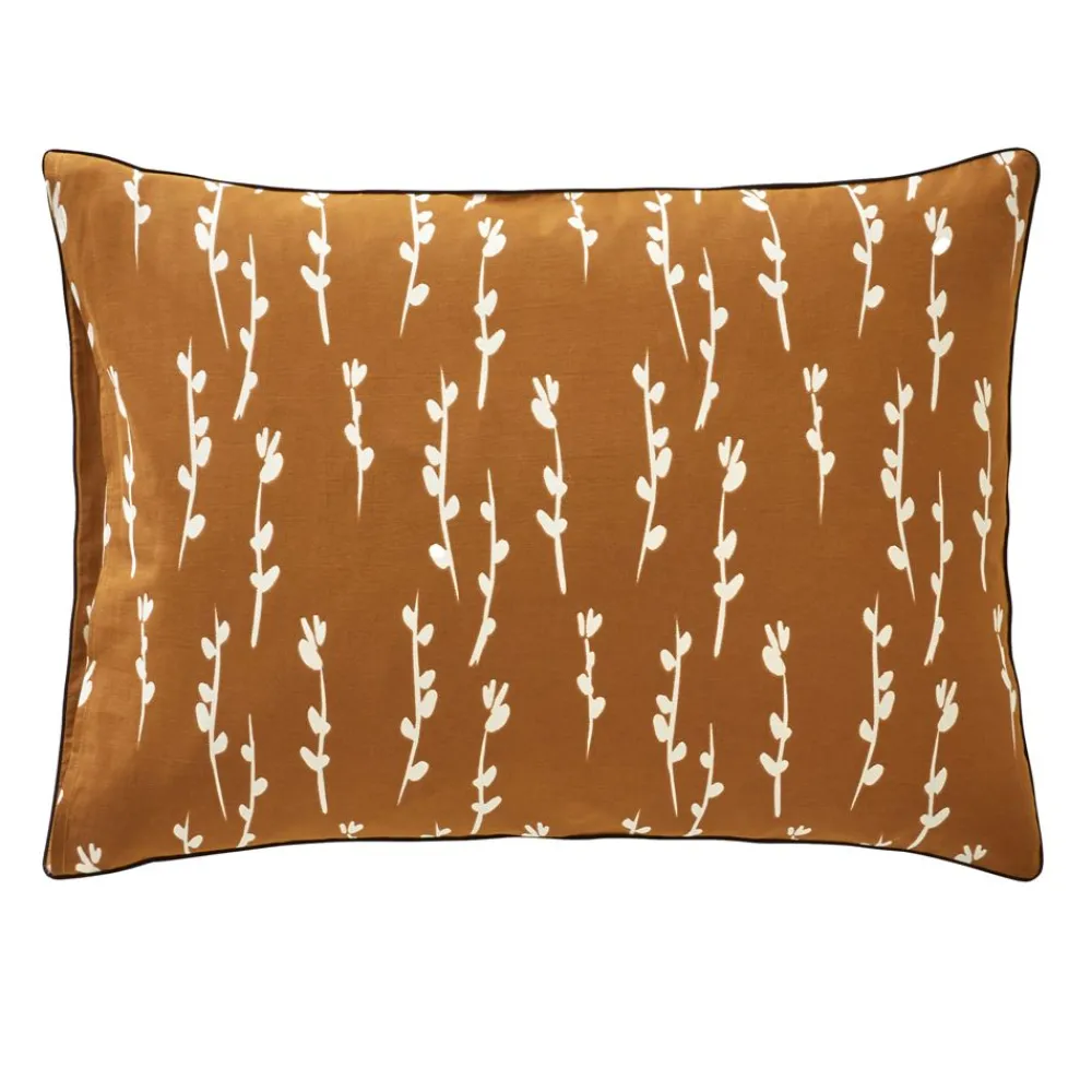 Becquet Linge de lit motif herbes et roseaux - CRÉATION< Housse De Couette|Linge De Lit Fantaisie, Linge De Lit Brodé