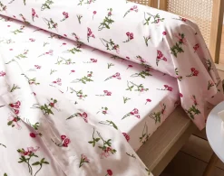 Becquet Linge de lit motif herbier - CRÉATION< Housse De Couette|Linge De Lit Fantaisie, Linge De Lit Brodé