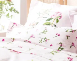 Becquet Linge de lit motif herbier - CRÉATION< Housse De Couette|Linge De Lit Fantaisie, Linge De Lit Brodé