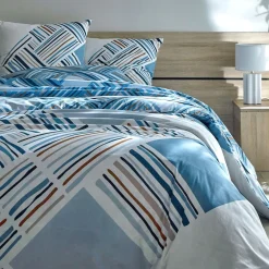 Becquet Linge de lit motif losanges - CRÉATION< Housse De Couette|Linge De Lit Fantaisie, Linge De Lit Brodé