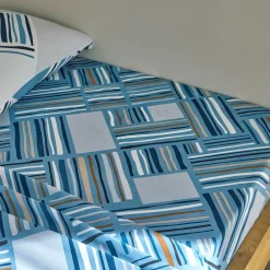 Becquet Linge de lit motif losanges - CRÉATION< Housse De Couette|Linge De Lit Fantaisie, Linge De Lit Brodé