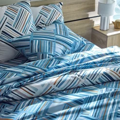 Becquet Linge de lit motif losanges - CRÉATION< Housse De Couette|Linge De Lit Fantaisie, Linge De Lit Brodé