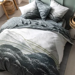 Becquet Linge de lit motif montagne enneigée - CRÉATION<Enfant Linge De Lit Ado, Housse De Couette|Housse De Couette