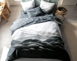 Becquet Linge de lit motif montagne enneigée - CRÉATION<Enfant Linge De Lit Ado, Housse De Couette|Housse De Couette
