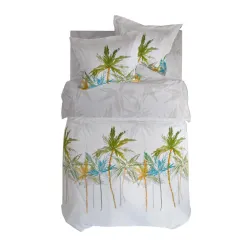 Becquet Linge de lit motif palmiers - CRÉATION<Enfant Linge De Lit Ado, Housse De Couette|Housse De Couette
