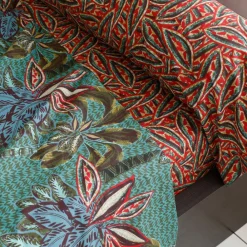 Becquet Linge de lit motif palmiers - CRÉATION< Housse De Couette