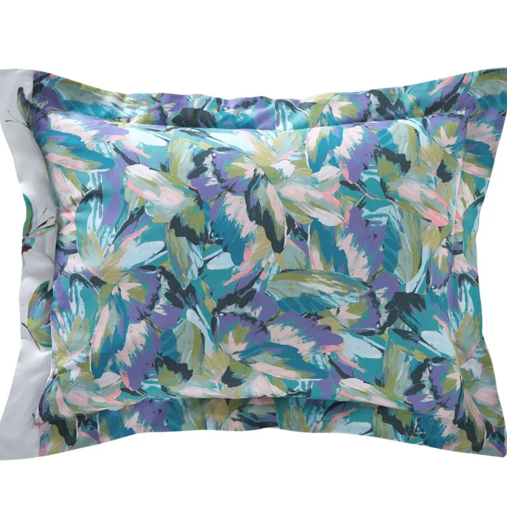 Becquet Linge de lit motif papillons - CRÉATION< Housse De Couette|Linge De Lit Fantaisie, Linge De Lit Brodé