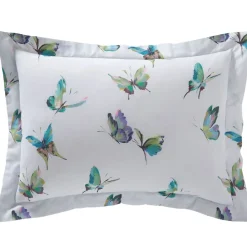 Becquet Linge de lit motif papillons - CRÉATION< Housse De Couette|Linge De Lit Fantaisie, Linge De Lit Brodé