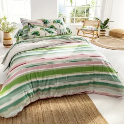 Becquet Linge de lit motif paysage - CRÉATION< Housse De Couette|Linge De Lit Fantaisie, Linge De Lit Brodé