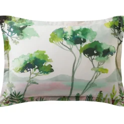 Becquet Linge de lit motif paysage - CRÉATION< Housse De Couette|Linge De Lit Fantaisie, Linge De Lit Brodé
