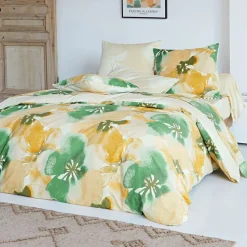 Becquet Linge de lit motif pétales - CRÉATION< Housse De Couette|Linge De Lit Fantaisie, Linge De Lit Brodé