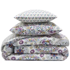 Becquet Linge de lit motif rosaces - CRÉATION<Enfant Linge De Lit Ado, Housse De Couette|Linge De Lit Fantaisie, Linge De Lit Brodé