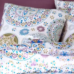 Becquet Linge de lit motif rosaces - CRÉATION<Enfant Linge De Lit Ado, Housse De Couette|Linge De Lit Fantaisie, Linge De Lit Brodé