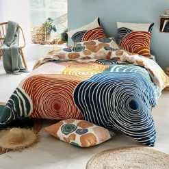 Becquet Linge de lit motif spirales - CRÉATION< Housse De Couette|Linge De Lit Fantaisie, Linge De Lit Brodé