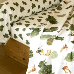 Becquet Linge de lit motif sports d'hiver - CRÉATION< Les Matières|Housse De Couette