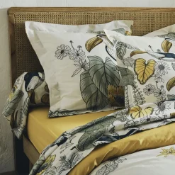 Becquet Linge de lit motif toucan< Housse De Couette|Linge De Lit Fantaisie, Linge De Lit Brodé