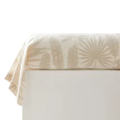 Becquet Linge de lit motif tropical bleu - CRÉATION< Housse De Couette|Linge De Lit Fantaisie, Linge De Lit Brodé