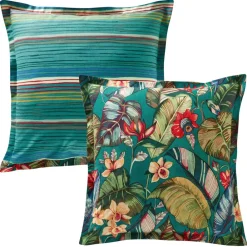 Becquet Linge de lit motif tropical - CRÉATION< Housse De Couette|Linge De Lit Fantaisie, Linge De Lit Brodé