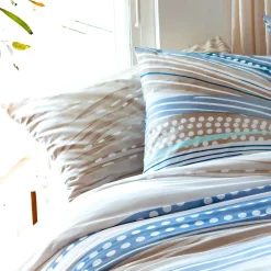 Becquet Linge de lit motif vagues graphiques - CRÉATION< Housse De Couette|Linge De Lit Fantaisie, Linge De Lit Brodé