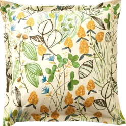Becquet Linge de lit motif végétal - CRÉATION< Les Matières