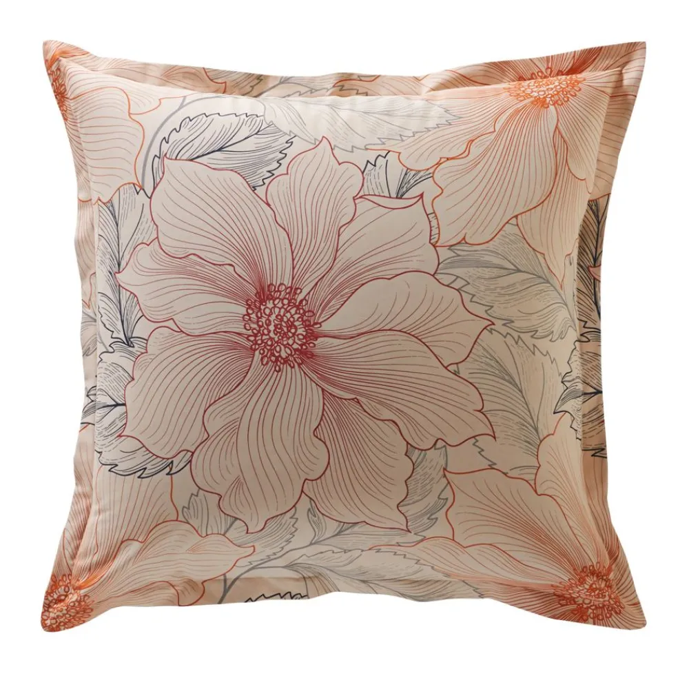 Becquet Linge de lit motif végétal abstrait – CRÉATION< Les Matières|Housse De Couette
