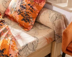 Becquet Linge de lit motif végétal abstrait – CRÉATION< Les Matières|Housse De Couette