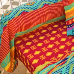 Becquet Linge de lit motifs ethniques - CRÉATION< Housse De Couette|Linge De Lit Fantaisie, Linge De Lit Brodé