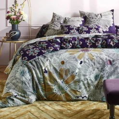 Becquet Linge de lit motifs fleurs géantes - CRÉATION< Housse De Couette|Linge De Lit Fantaisie, Linge De Lit Brodé