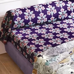 Becquet Linge de lit motifs fleurs géantes - CRÉATION< Housse De Couette|Linge De Lit Fantaisie, Linge De Lit Brodé