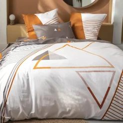 Becquet Linge de lit motifs graphiques - CRÉATION< Housse De Couette