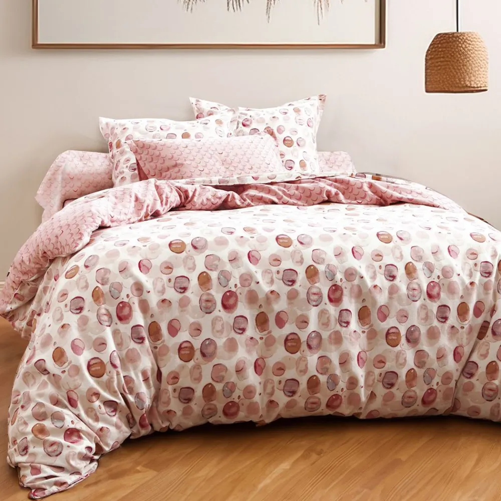 Becquet Linge de lit motifs poudrés - CRÉATION< Les Matières|Housse De Couette