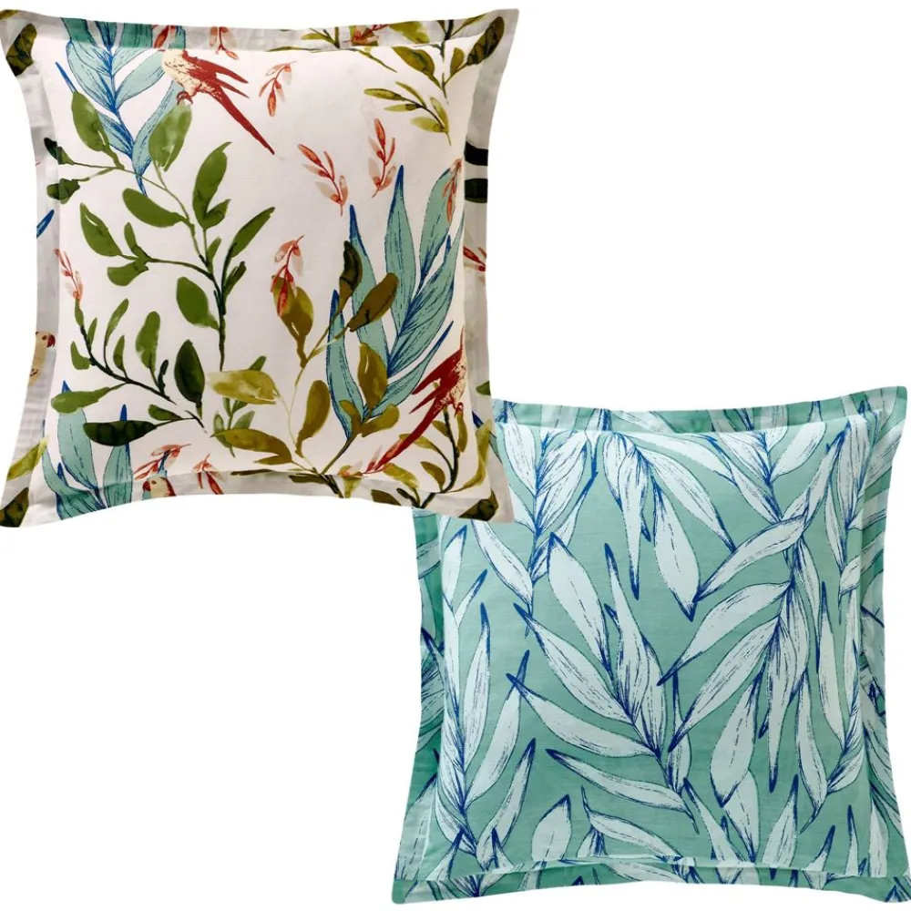 Becquet Linge de lit oiseaux et feuillage - CRÉATION< Housse De Couette|Linge De Lit Fantaisie, Linge De Lit Brodé