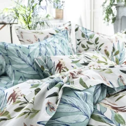 Becquet Linge de lit oiseaux et feuillage - CRÉATION< Housse De Couette|Linge De Lit Fantaisie, Linge De Lit Brodé