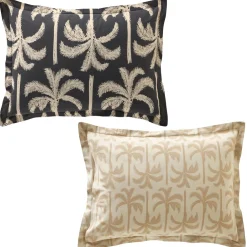 Becquet Linge de lit palmiers design - CRÉATION< Les Matières|Housse De Couette