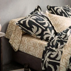 Becquet Linge de lit palmiers design - CRÉATION< Les Matières|Housse De Couette