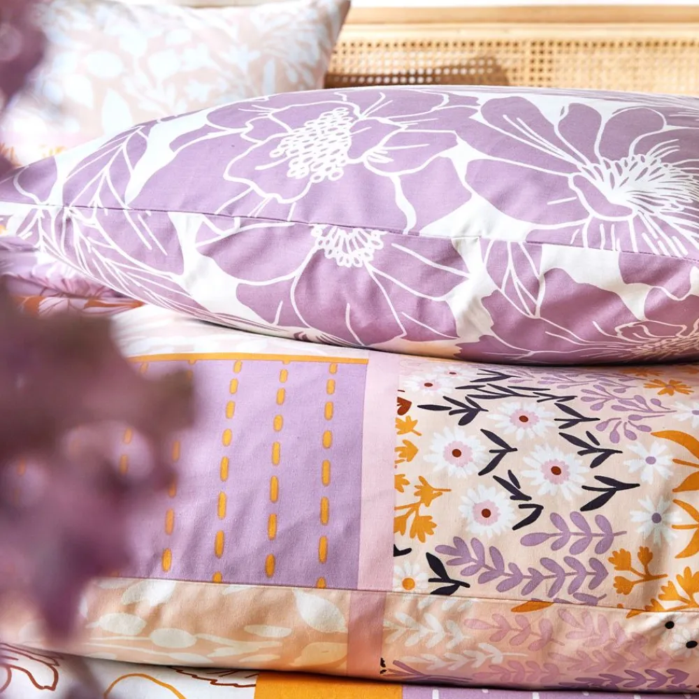 Becquet Linge de lit patchwork de fleurs - CRÉATION< Les Matières|Housse De Couette