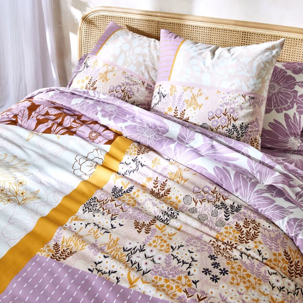 Becquet Linge de lit patchwork de fleurs - CRÉATION< Les Matières|Housse De Couette