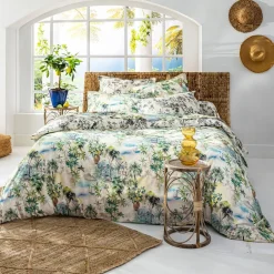 Becquet Linge de lit paysage d'Italie - CRÉATION< Housse De Couette|Linge De Lit Fantaisie, Linge De Lit Brodé