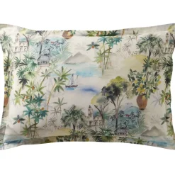 Becquet Linge de lit paysage d'Italie - CRÉATION< Housse De Couette|Linge De Lit Fantaisie, Linge De Lit Brodé
