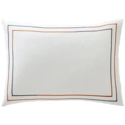 Becquet Linge de lit percale broderie bicolore - CRÉATION< Housse De Couette|Linge De Lit Fantaisie, Linge De Lit Brodé