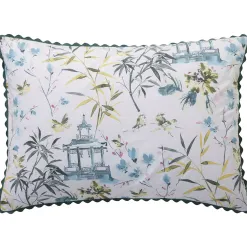 Becquet Linge de lit percale décor asiatique< Housse De Couette|Linge De Lit Fantaisie, Linge De Lit Brodé