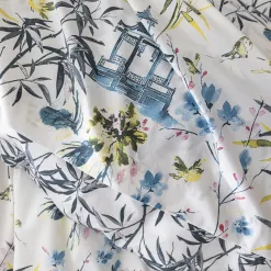 Becquet Linge de lit percale décor asiatique< Housse De Couette|Linge De Lit Fantaisie, Linge De Lit Brodé