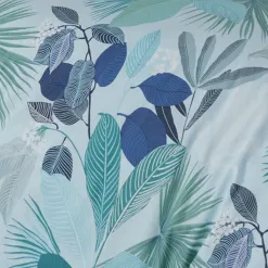 Becquet Linge de lit percale feuillage exotique< Les Matières|Housse De Couette