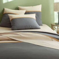 Becquet Linge de lit percale galon ruban - CRÉATION< Linge De Lit Fantaisie, Linge De Lit Brodé|Linge De Lit Fantaisie