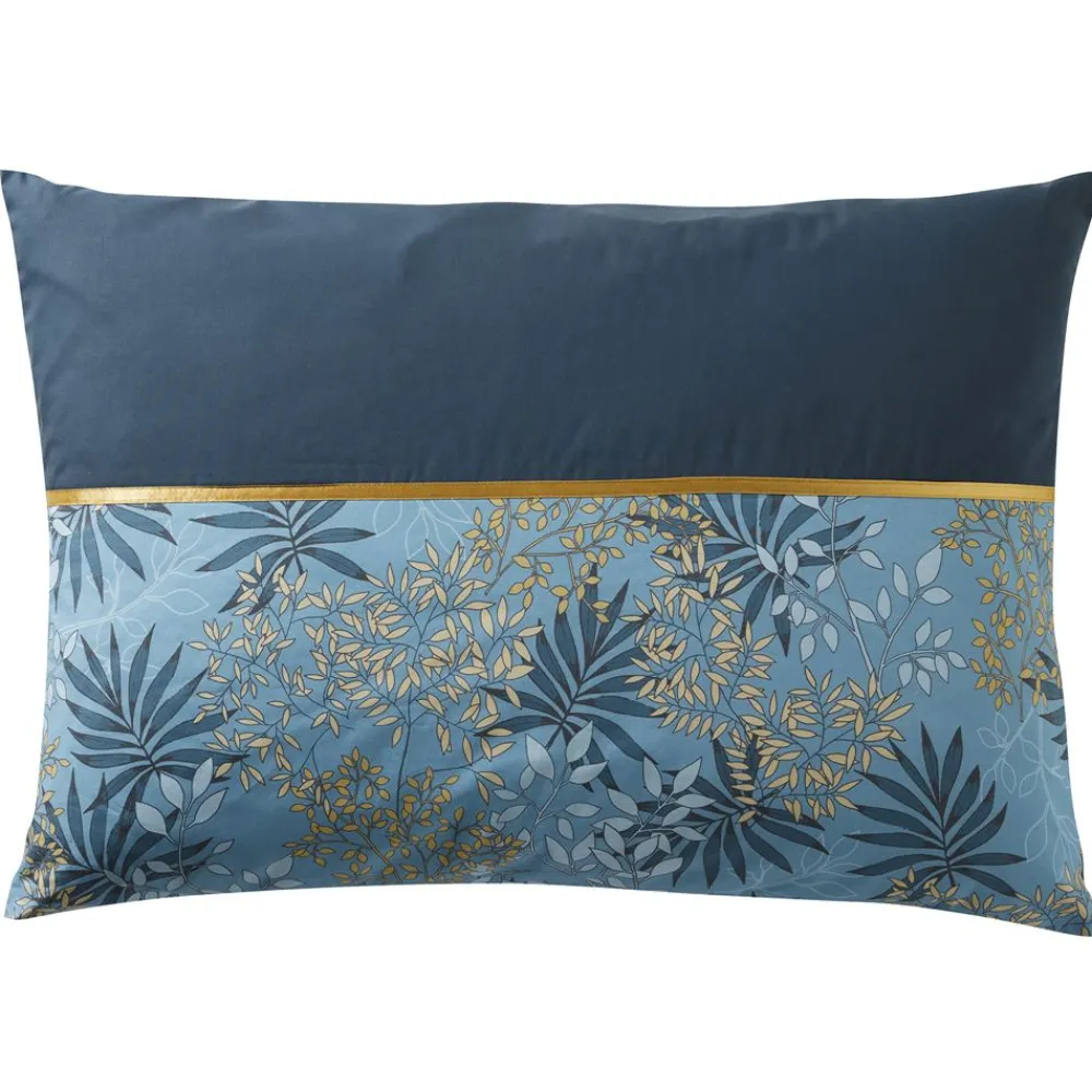 Becquet Linge de lit percale motif feuilles tropicales - CRÉATION< Linge De Lit Fantaisie, Linge De Lit Brodé|Linge De Lit Fantaisie