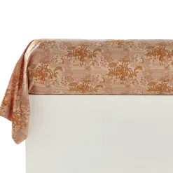 Becquet Linge de lit percale motif kiosque et feuillage - CRÉATION< Housse De Couette|Linge De Lit Fantaisie, Linge De Lit Brodé