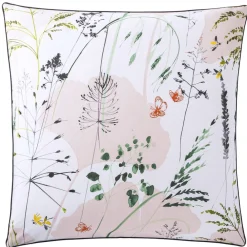 Becquet Linge de lit percale motif végétal - CRÉATION< Les Matières|Housse De Couette