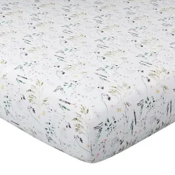 Becquet Linge de lit percale motif végétal - CRÉATION< Les Matières|Housse De Couette