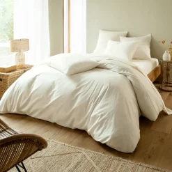 Becquet Linge de lit percale pompons - CRÉATION< Les Matières|Housse De Couette