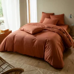 Becquet Linge de lit percale pompons - CRÉATION< Les Matières|Housse De Couette
